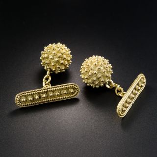 19K Portuguese Etruscan Revival Style Cufflinks