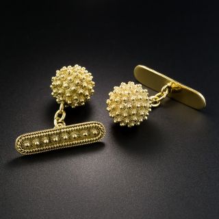 19K Portuguese Etruscan Revival Style Cufflinks