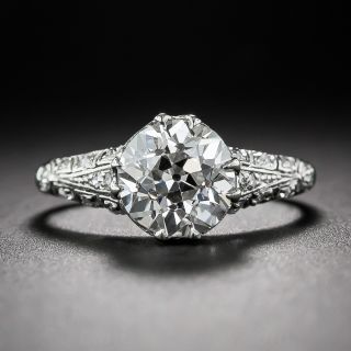 2.00 Carat European-Cut Diamond Antique Engagement Ring GIA G-VS2 