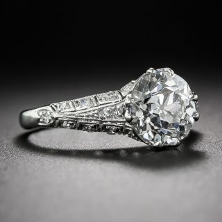 2.00 Carat European-Cut Diamond Antique Engagement Ring GIA G-VS2 
