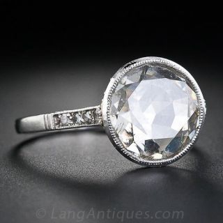 2.00 Carat Rose Cut Antique Diamond Ring