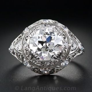 2.00 Carat Vintage Diamond Engagement Ring, Circa 1920