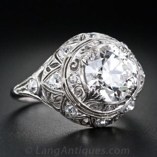 2.00 Carat Vintage Diamond Engagement Ring, Circa 1920