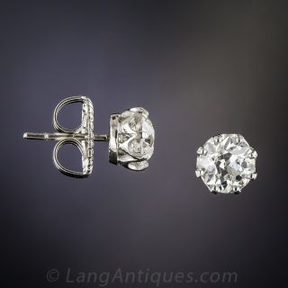 2.00 Carat Vintage Diamond Studs