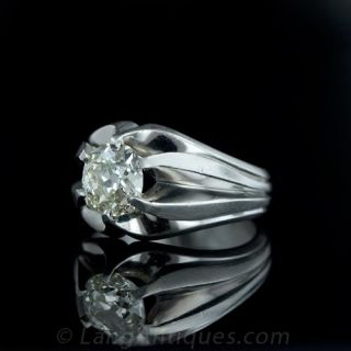 2.00 ct. Cushion Diamond Gents Ring