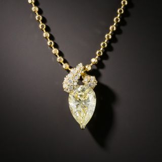 2.01 Carat Pear-Shaped Diamond Drop - 1