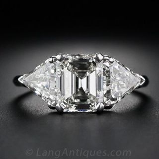 2.02 Carat Emerald-Cut Diamond Ring