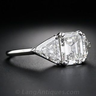 2.02 Carat Emerald-Cut Diamond Ring