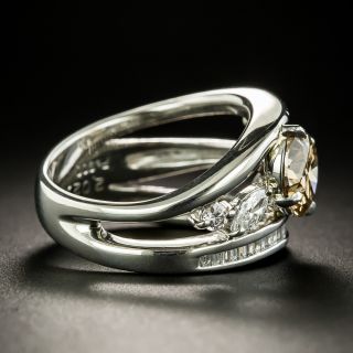 2.02 Carat Oval Fancy Dark Yellowish Brown Diamond Ring - GIA SI1