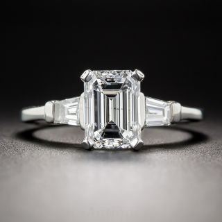 2.05 Carat Emerald-Cut Diamond Engagement Ring GIA E/SI2