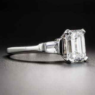 2.05 Carat Emerald-Cut Diamond Engagement Ring GIA E/SI2