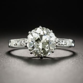 2.07 Carat Art Deco Diamond Ring GIA M SI1 - 1
