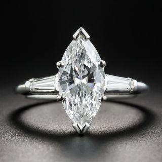 2.07  Marquise Diamond Engagement Ring - GIA D VS2