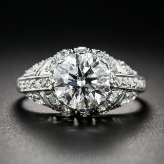 2.08 Carat Diamond Art Deco Style Ring - GIA - 1