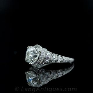 2.10 Carat Art Deco Diamond Ring