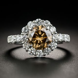 2.10 Natural Fancy Dark Yellowish Brown Diamond  Ring - GIA - 1