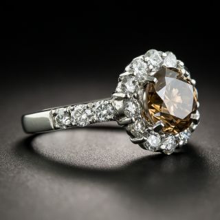 2.10 Natural Fancy Dark Yellowish Brown Diamond  Ring - GIA