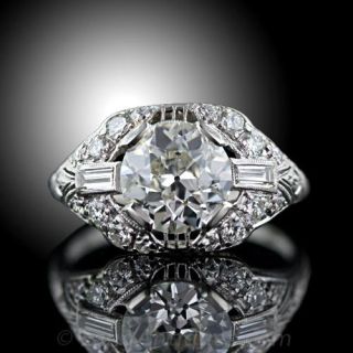 Art Deco Diamond Engagement Ring
