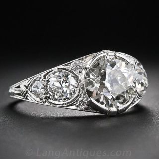 2.15 Carat Edwardian Diamond Ring