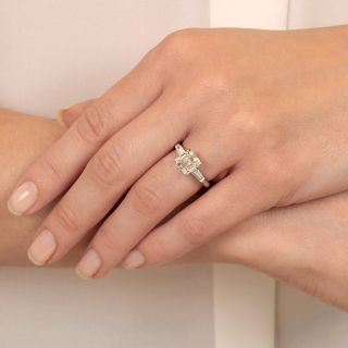 2.15 Carat Emerald Cut Diamond Ring - GIA L VVS2 