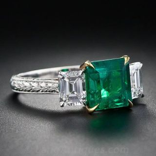2.15 Carat Gem Emerald Ring