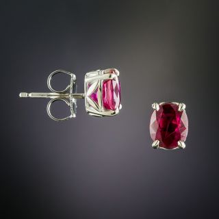 2.20 Carat Burmese Ruby Stud Earrings