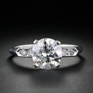 2.20 Carat Vintage Diamond Engagement Ring