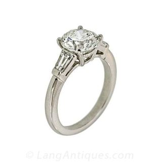 2.20 ct. Round Brilliant Cut Diamond Estate Engagement Ring