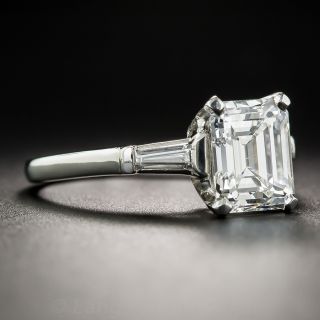 2.21 Carat Emerald Cut Diamond Ring - GIA E VS2