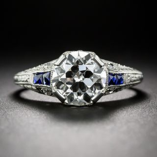 2.22 Carat Diamond Art Deco Engagement Ring