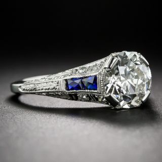 2.22 Carat Diamond Art Deco Engagement Ring