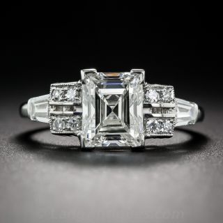 2.24 Carat Rectangular Step-Cut Diamond Ring GIA G VS2