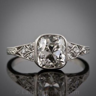 Art Deco Diamond Engagement Ring 