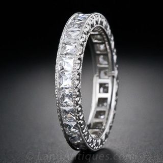 2.25 Carat French-Cut  Platinum Band