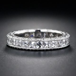2.25 Carat French-Cut  Platinum Band