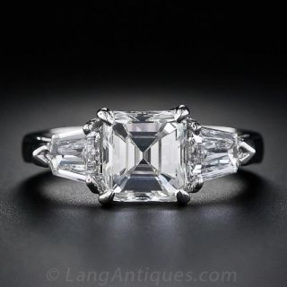 2.25 Carat Square Cut Diamond Ring