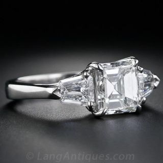 2.25 Carat Square Cut Diamond Ring