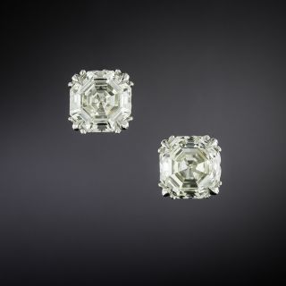2.26 Carat Octagonal Diamond Studs - GIA  - 2