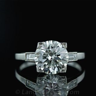 Estate Diamond Platinum Ring
