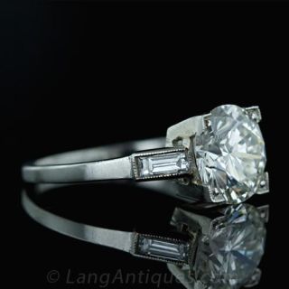 2.27 ct. Center Estate Diamond Ring in Platinum