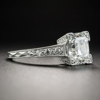 2.31 Carat Asscher-Cut Platinum Diamond Ring - GIA G VS1 