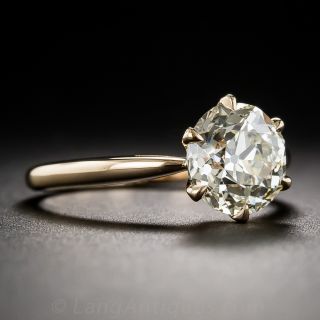 2.31 Carat European-Cut Diamond Solitaire  