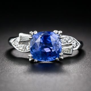 2.32 Carat Sapphire and Diamond Ring