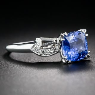 2.32 Carat Sapphire and Diamond Ring