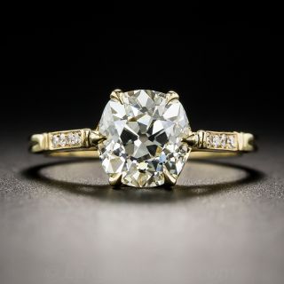 2.33 Carat Antique Cushion-Cut Diamond Ring - GIA - 1