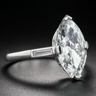 2.36 Carat Antique Marquise Solitaire - GIA F/VS2