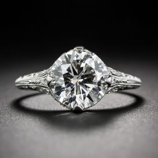 2.36 Carat GIA: I-VS2 Edwardian Style Diamond Engagement Ring