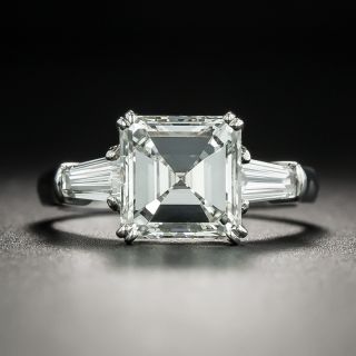 2.38 Carat Square Emerald Cut Diamond Engagement Ring - GIA J VS1 - 2