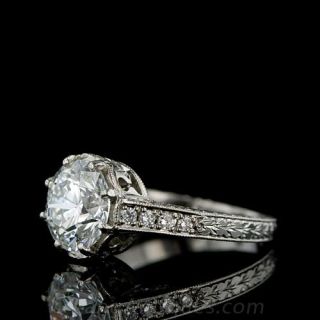 2.38 ct. Estate Ideal Cut Diamond Ring