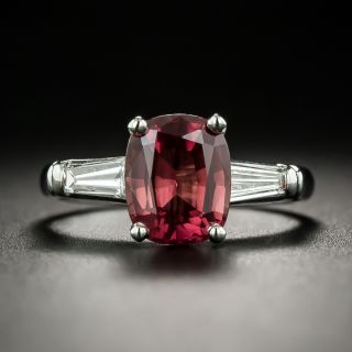 2.39 Carat Malawi Sapphire and Diamond Ring - AGL - 2